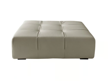 TUFTY TIME LEATHER - Square leather pouf by B&B Italia - view 2